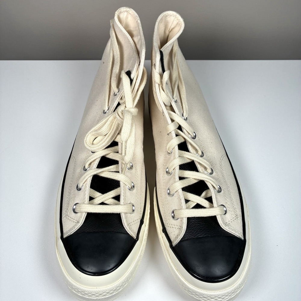 Converse Chuck Taylor 70 High Fear  Of God Essentials Ivory Black Size 11 Mens - Picture 4 of 7